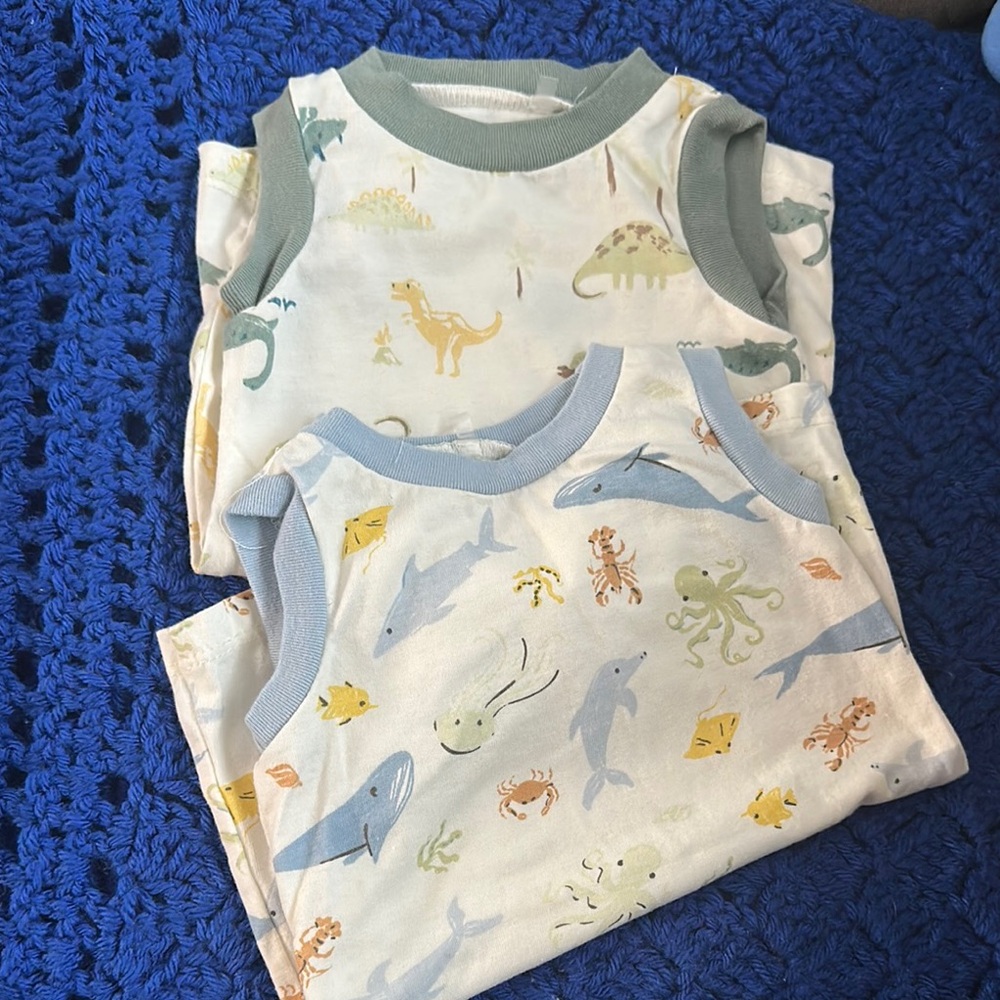 Adorable Dinosaur and Sea Life Baby Onesies